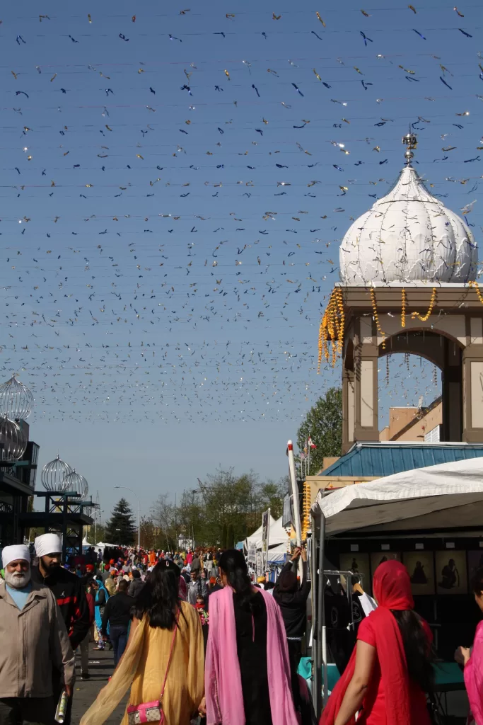 Parade Route. Attendees of all cultures are welcome at the Surrey Vaisakhi Parade, which begins at the Gurdwara Dashmesh Darbar Temple (12885 85th Avenue in Surrey)